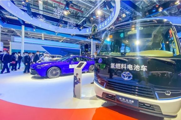 豐田氫能源交通服務用車。 豐田氫能源交通服務用車。
