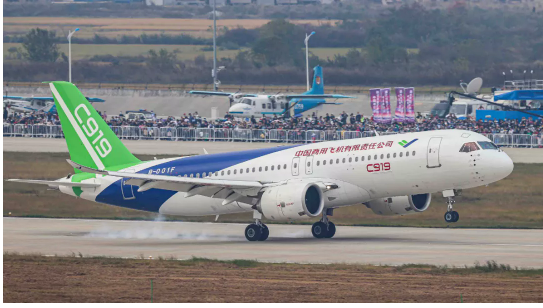 國產大飛機進入公眾視野。 國產大飛機進入公眾視野。