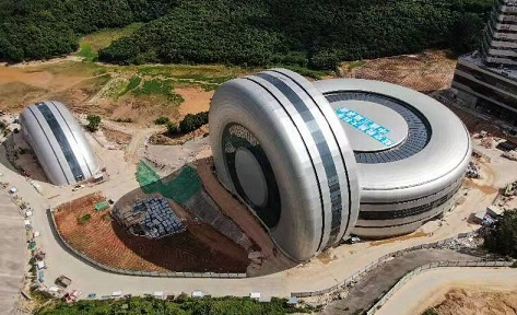 這是位于廣州市黃埔區的航空輪胎大科學中心(7月14日攝)。 這是位于廣州市黃埔區的航空輪胎大科學中心(7月14日攝)。