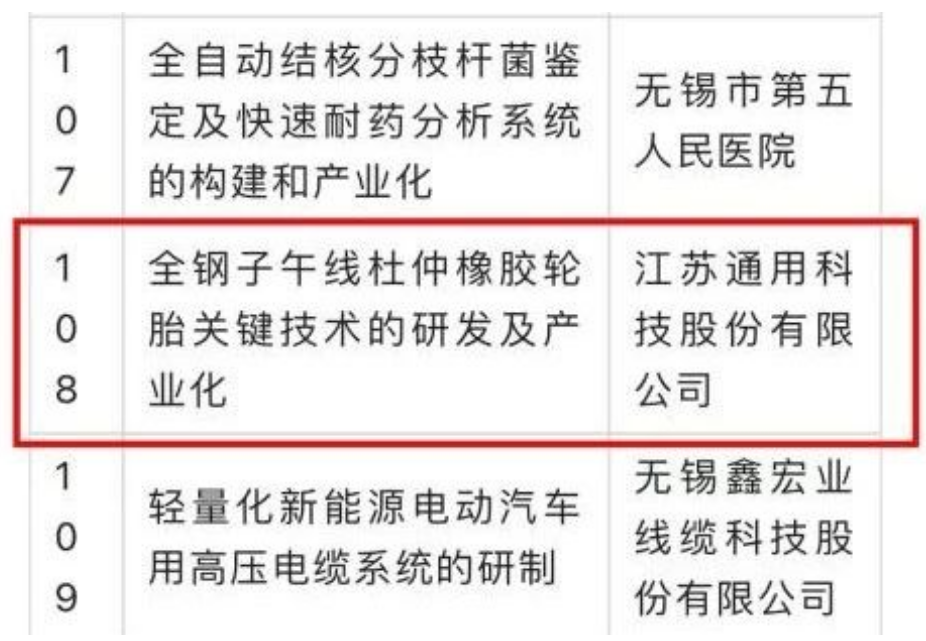 江蘇通用科技股份有限公司 江蘇通用科技股份有限公司