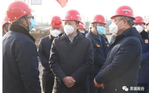 李福貴一行到太原黑貓進行節前安全檢查