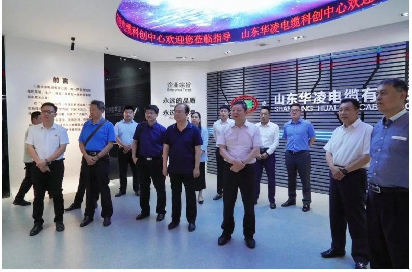 軌道交通集團外部董事楊承林、周有志、王曉軍、李利平、胡安洪，濟南軌道交通集團黨委委員、副總經理盧慶亮，資產管理公司副總經理劉迎展等蒞臨山東華凌電纜有限公司進行調研交流。這次調研旨在深入了解華凌電纜在電纜行業的發展情況及其在核電、軌道交通、新材料等領域的成就和貢獻。